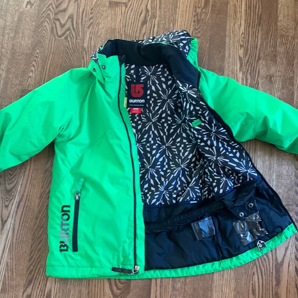 Burton Lime Green Boys Medium Snowboard Jacket